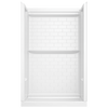 48x34 Alcove Shower Base with Tile Wall Bundle - Center Drain