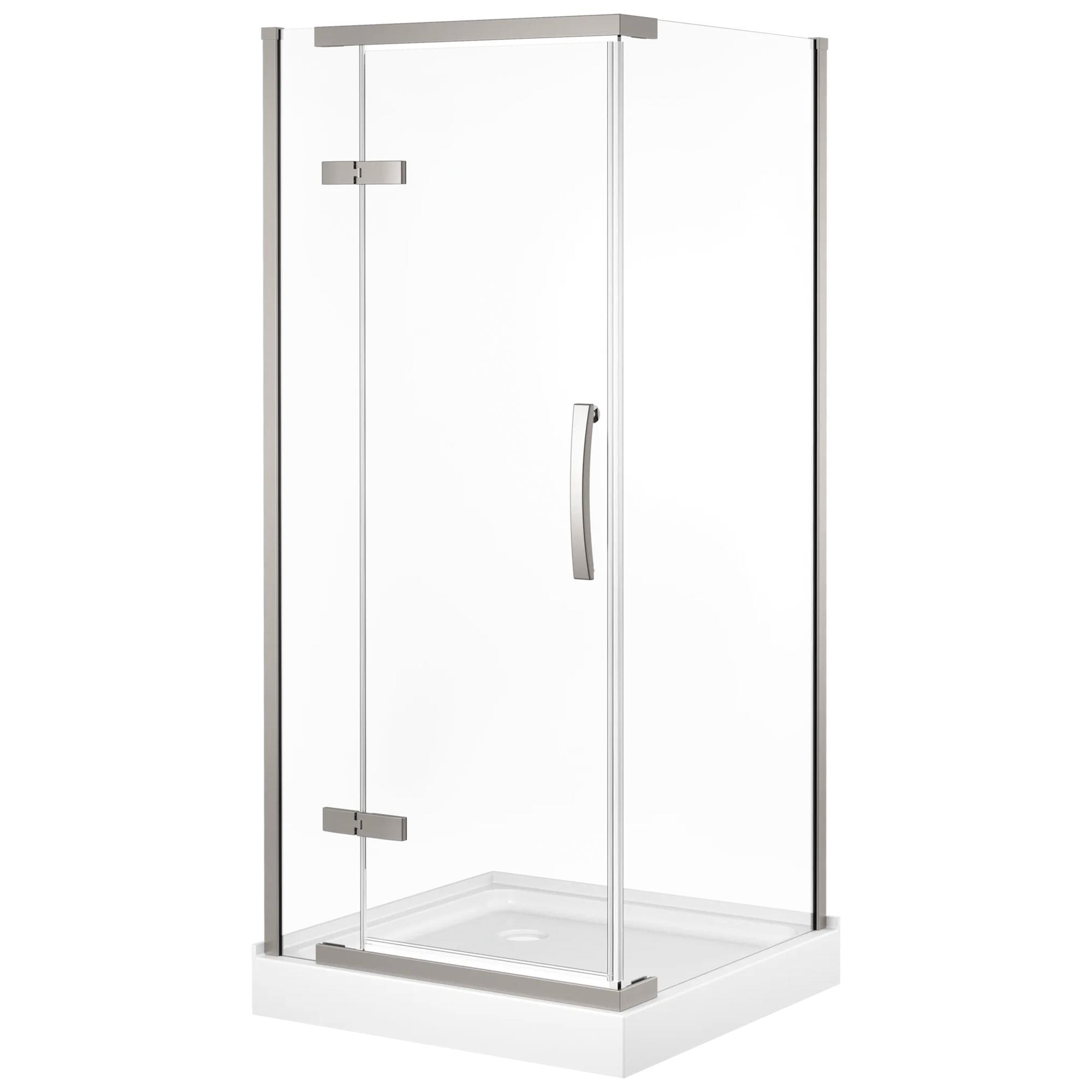36" x 36" Frameless Shower Enclosure