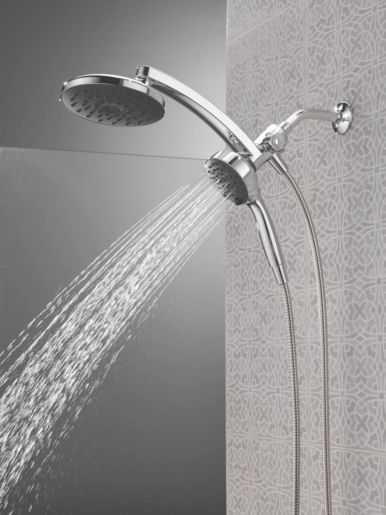 PivotPro&trade; 3-in-1 Combination Shower with TouchClean&reg; Spray Face