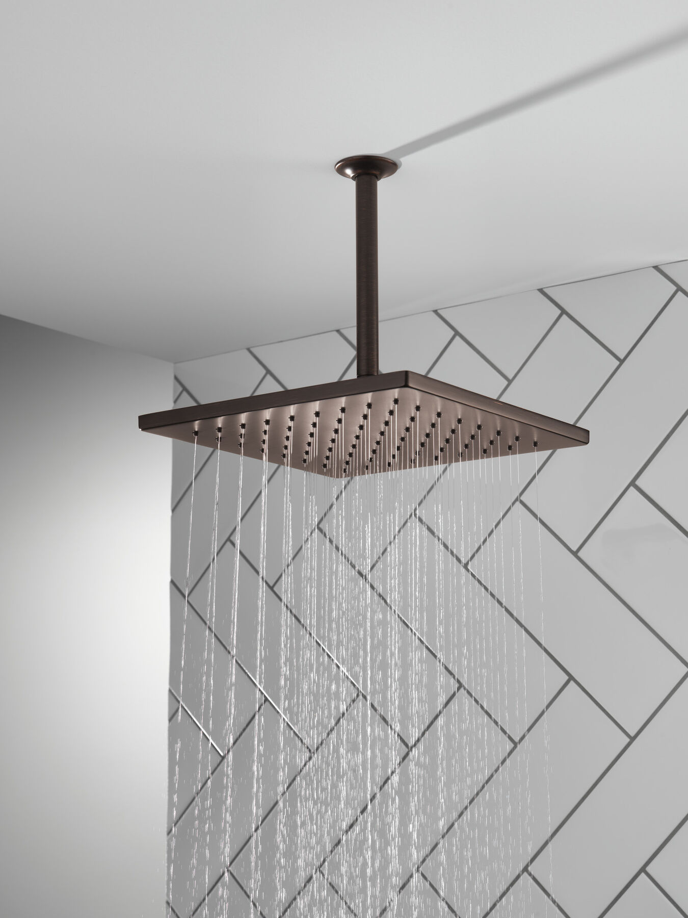 Single-Setting Metal Raincan Shower Head