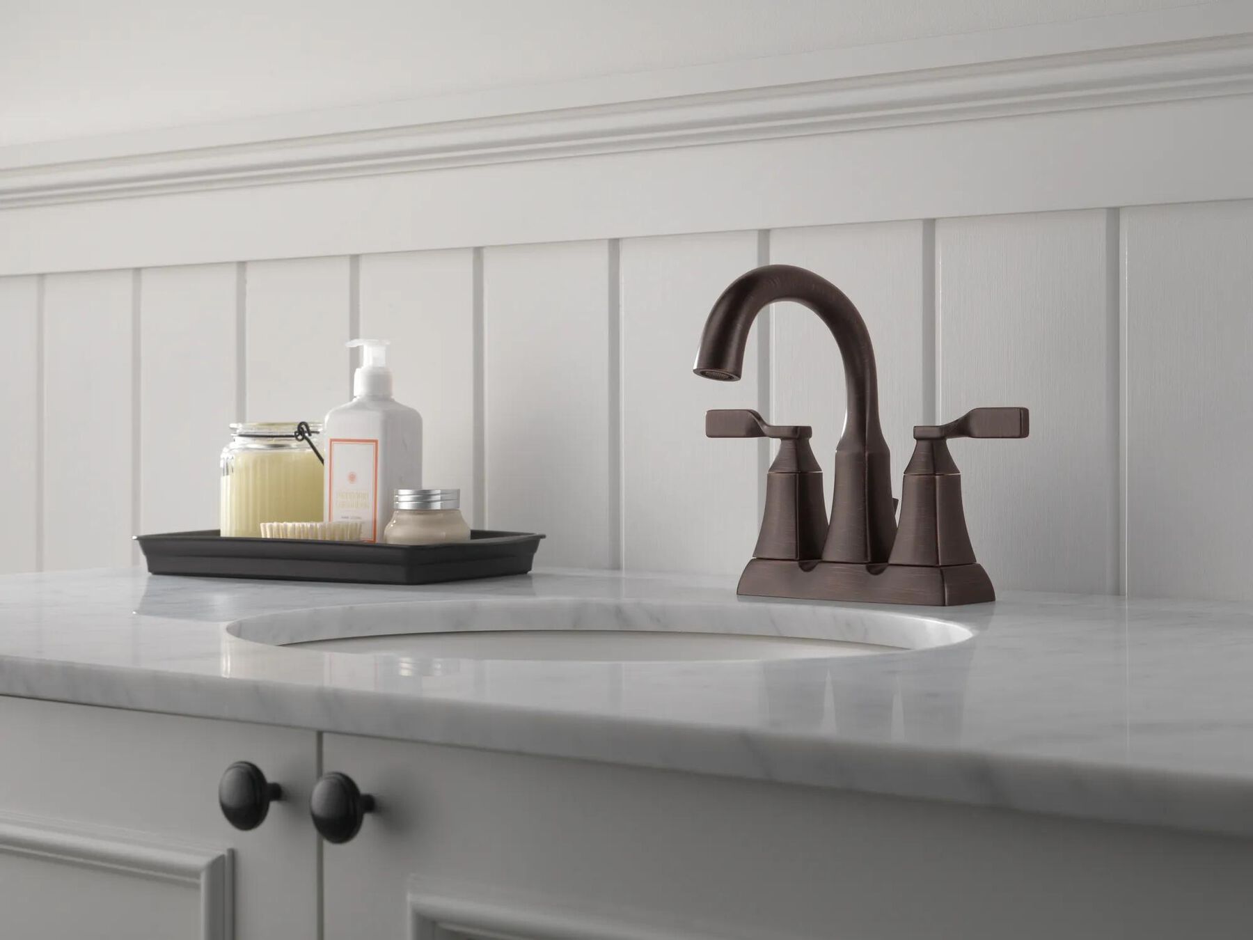 Two Handle Centerset Bathroom Faucet