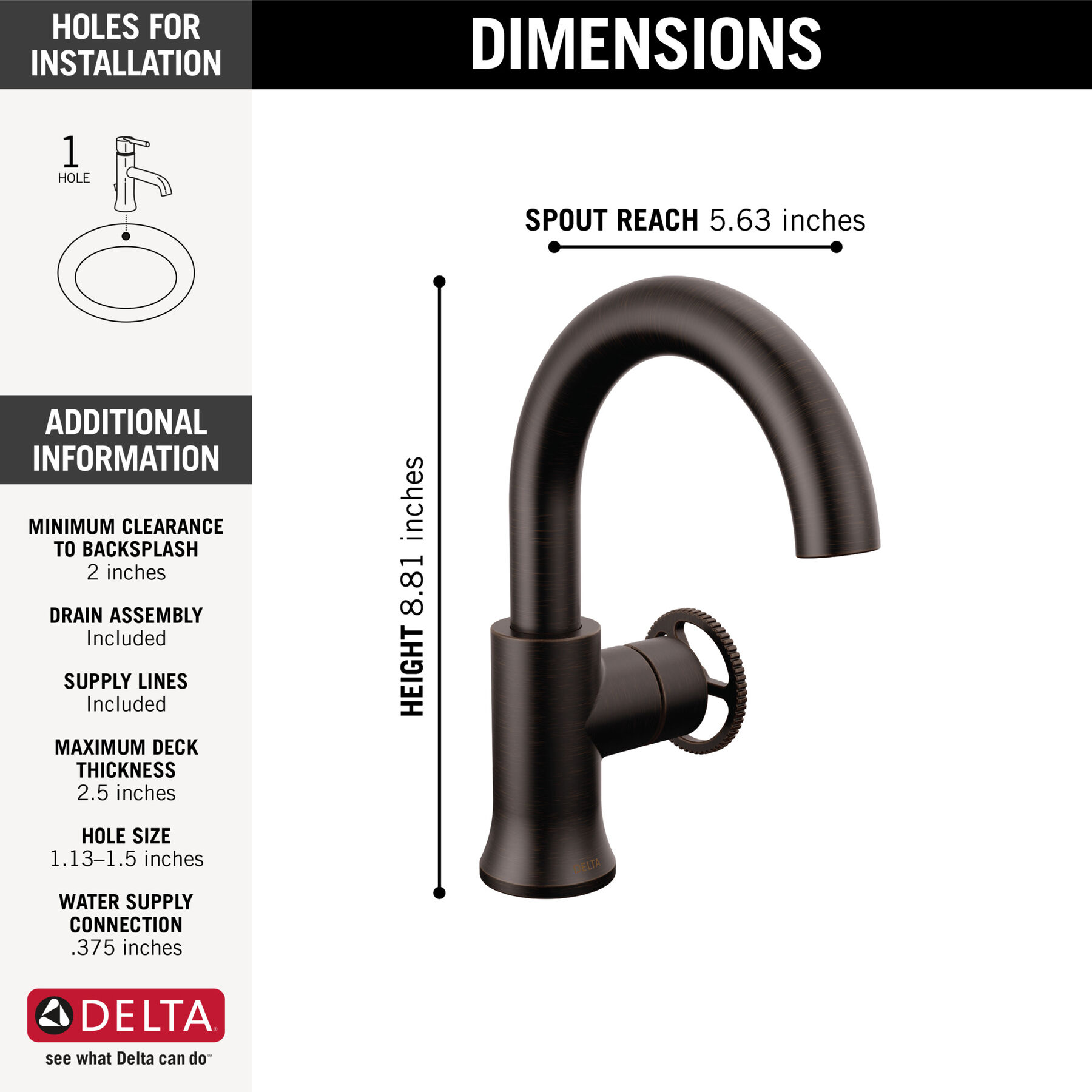 Single Handle Bathroom Faucet