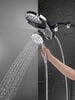 HydroRain&reg; 4-Setting Two-in-One Shower Head (Recertified)
