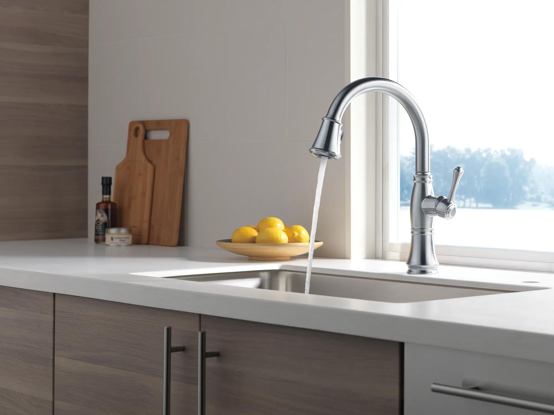 Single Handle Pull-Down Kitchen Faucet with ShieldSpray&reg; Technology (Recertified)