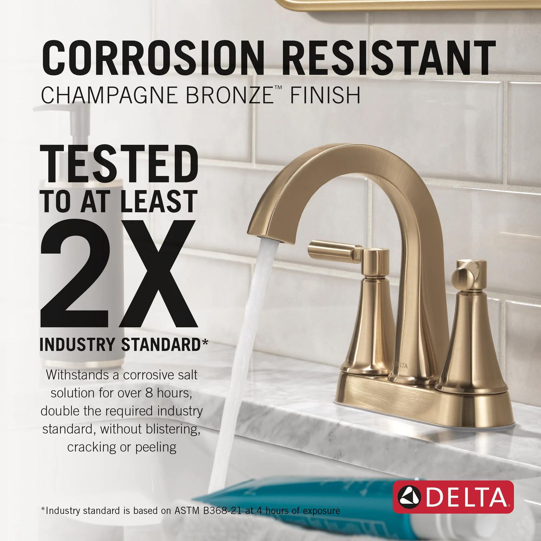 Two Handle Centerset Bathroom Faucet