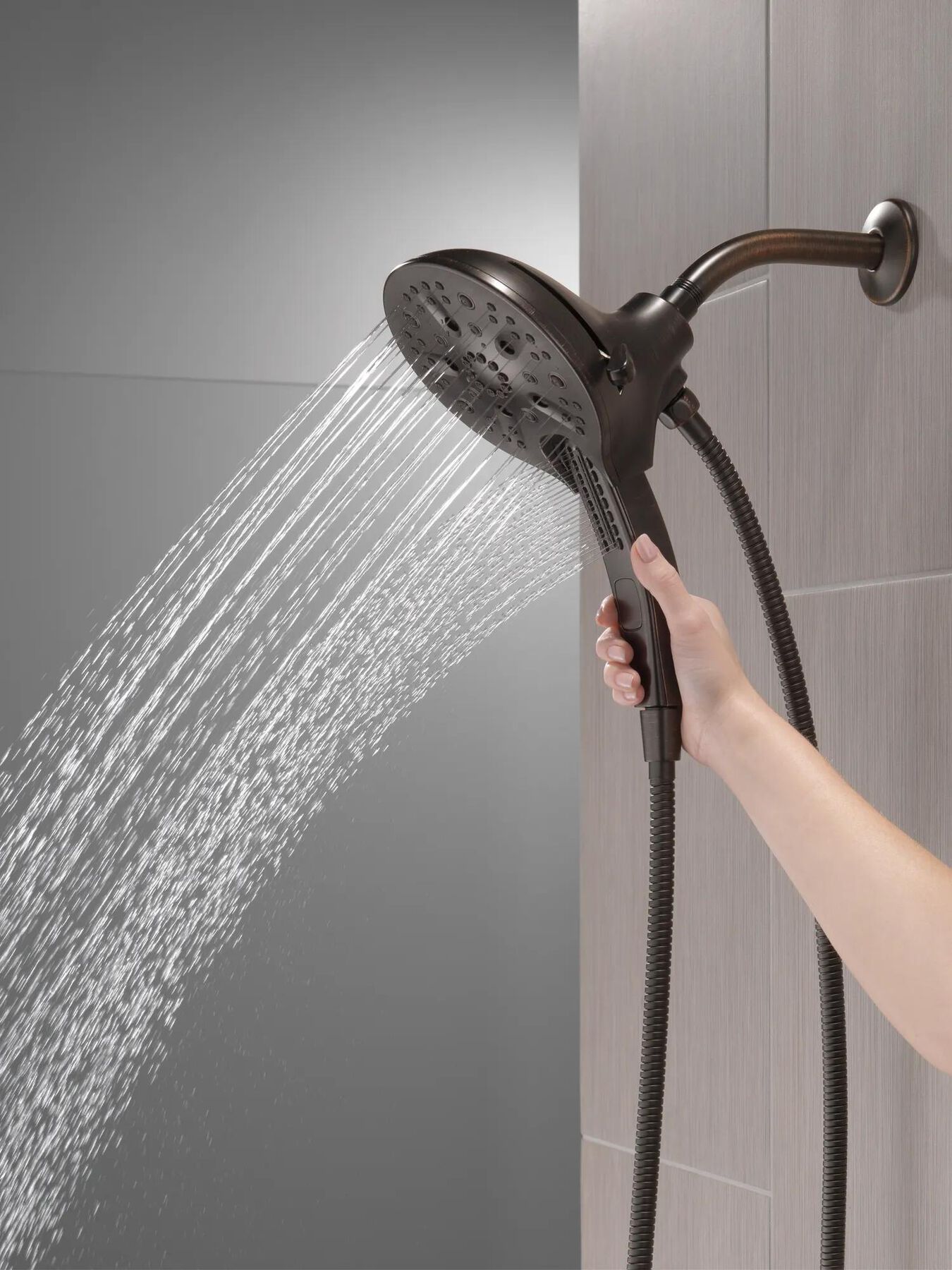 In2ition&reg; H<sub>2</sub>Okinetic&reg; 5-Setting Two-in-One Shower (Recertified)