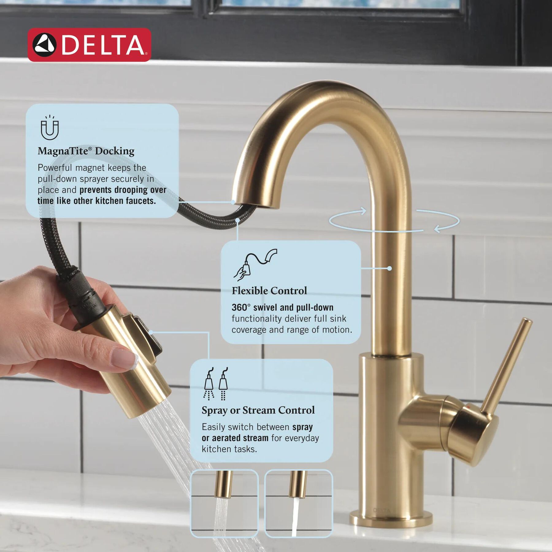 Single Handle Pull-Down Bar / Prep Faucet