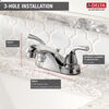 Two Handle Centerset Bathroom Faucet (Recertified)