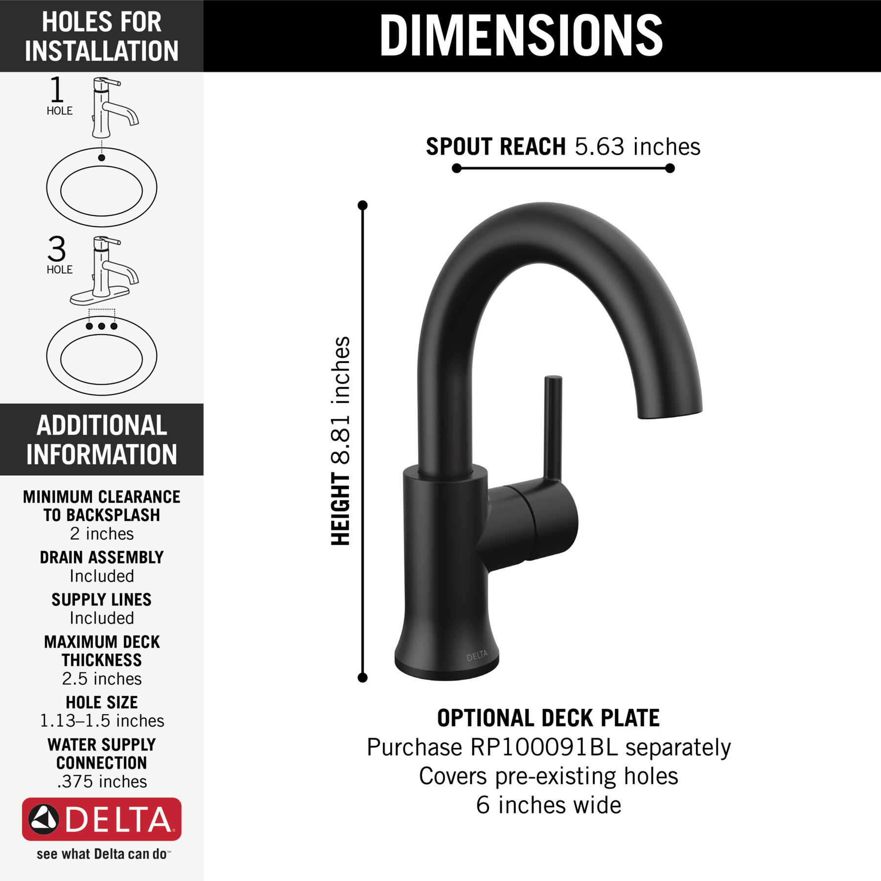 Single Handle Bathroom Faucet