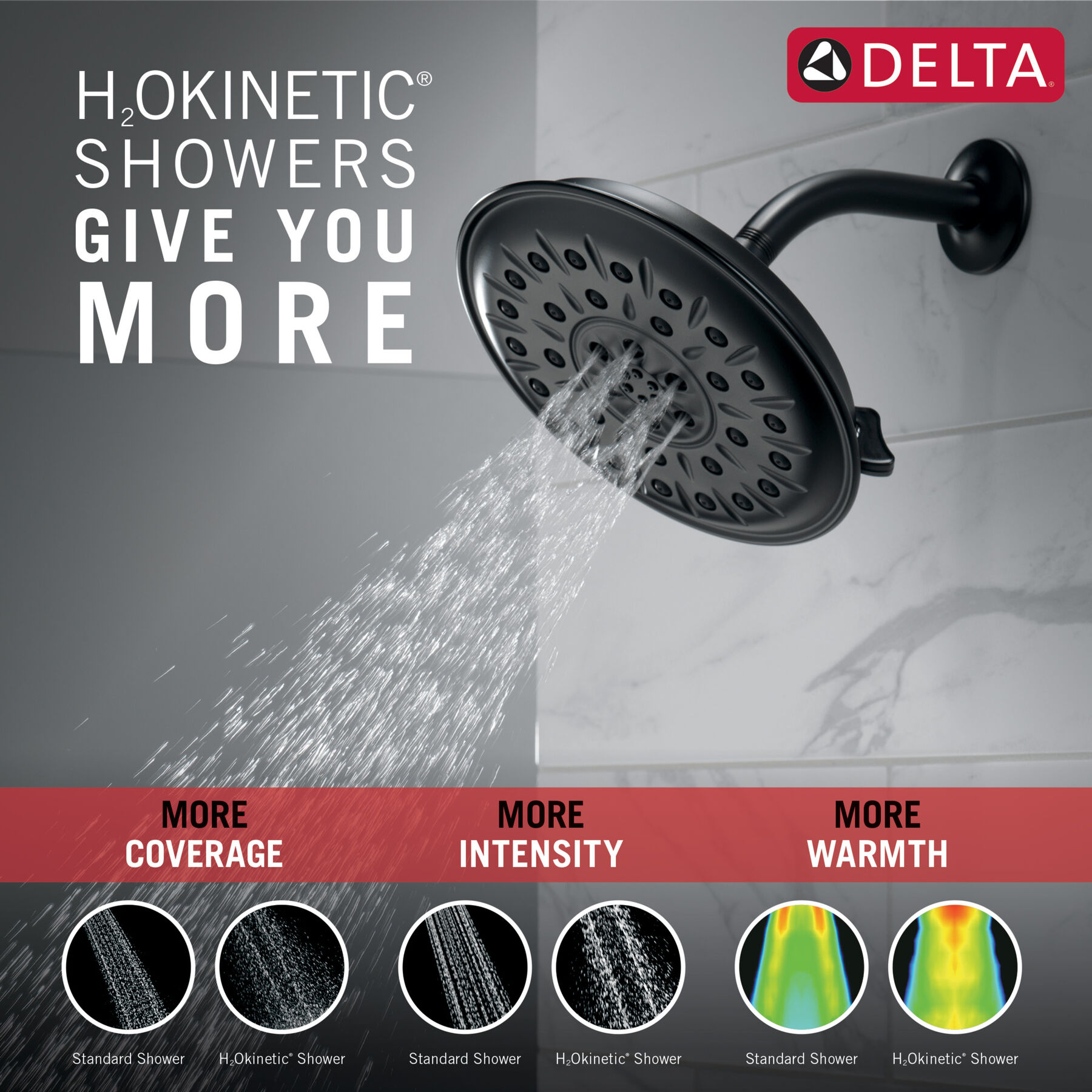 Ultrasoak&reg; 4-Setting Shower Head (Recertified)