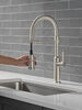 Single Handle Pull-Down Kitchen Faucet With Spring Spout
