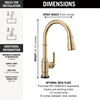 Touch<sub>2</sub>O&reg; Technology Kitchen Faucet with Touchless Technology