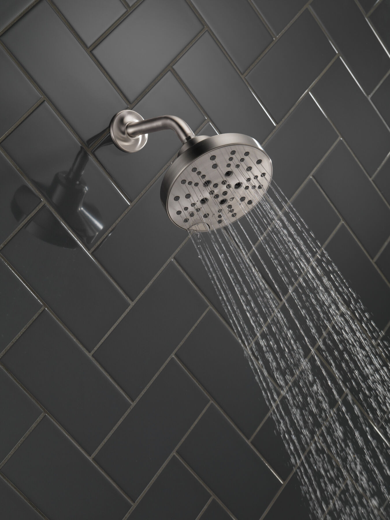 H<sub>2</sub>Okinetic&reg; 5-Setting Contemporary Raincan Shower Head