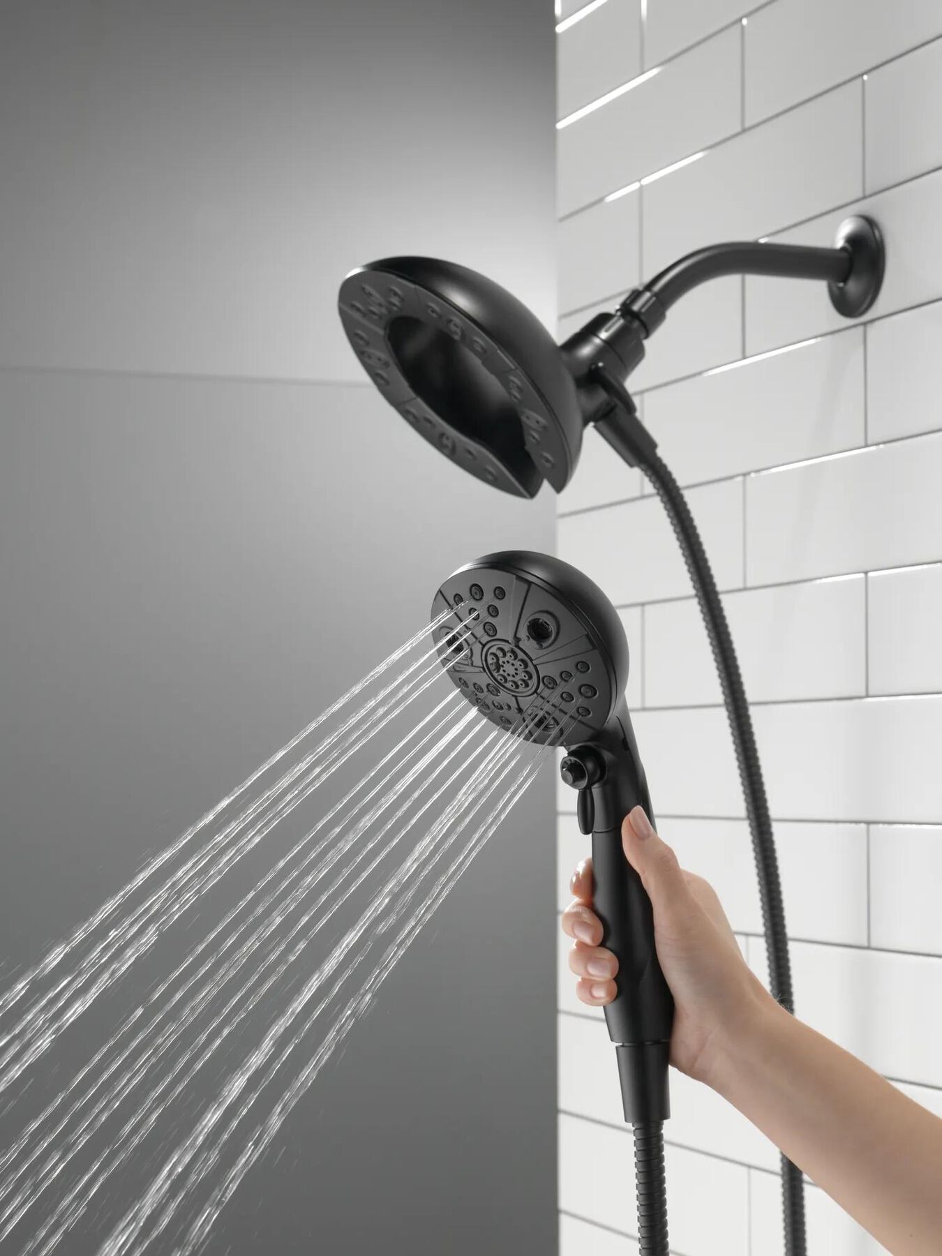 H2Okinetic&reg;&nbsp;In2ition&reg;&nbsp;5-Setting Two-in-One Shower