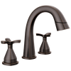 Two Handle Widespread Pull Down Bathroom Faucet