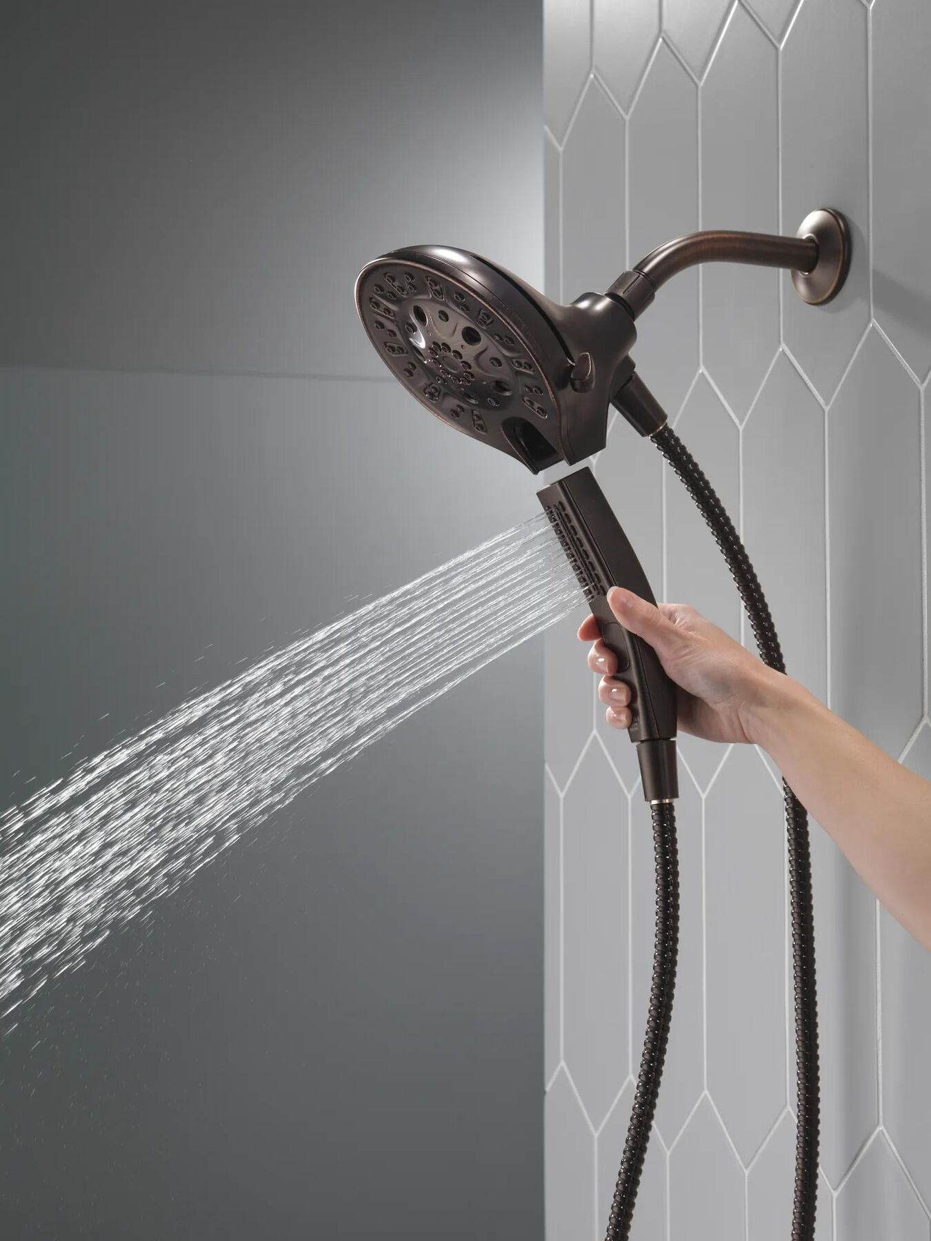 H2Okinetic&reg;&nbsp;In2ition&reg;&nbsp;5-Setting Two-in-One Shower