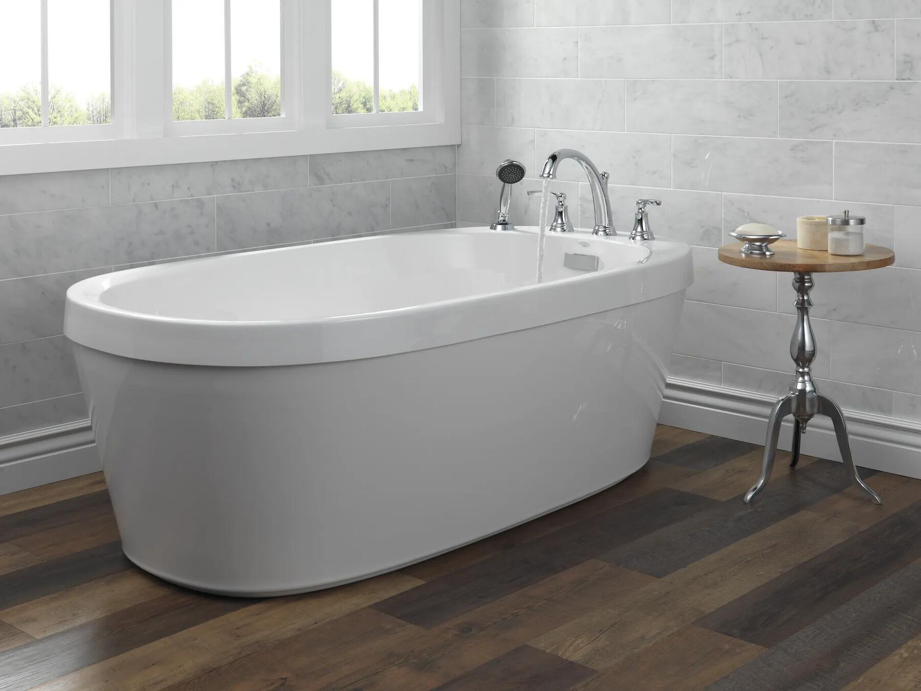 Roman Tub Faucet Trim w/ Hand Shower (Recertified)
