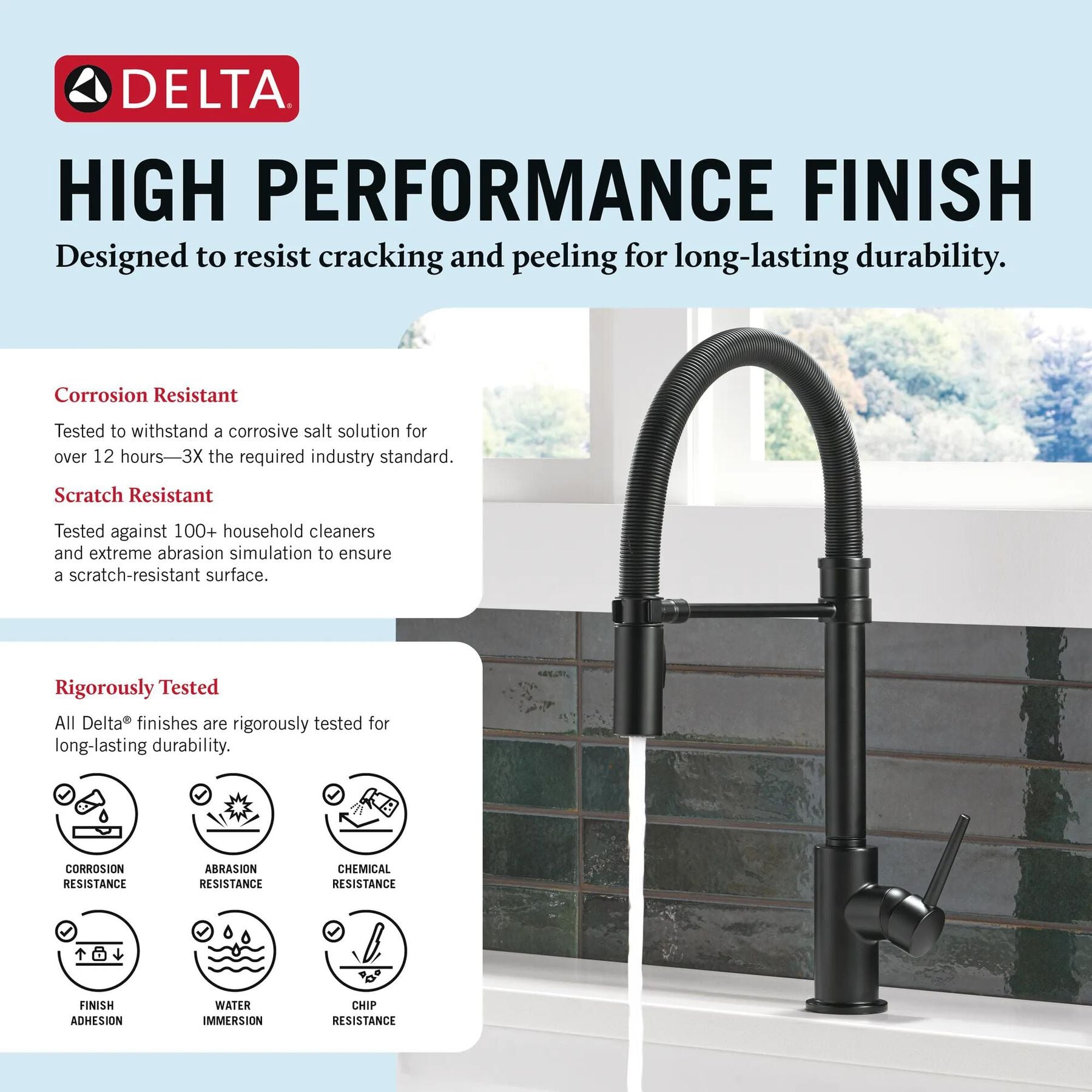 Single-Handle Pull-Down Spring Kitchen Faucet