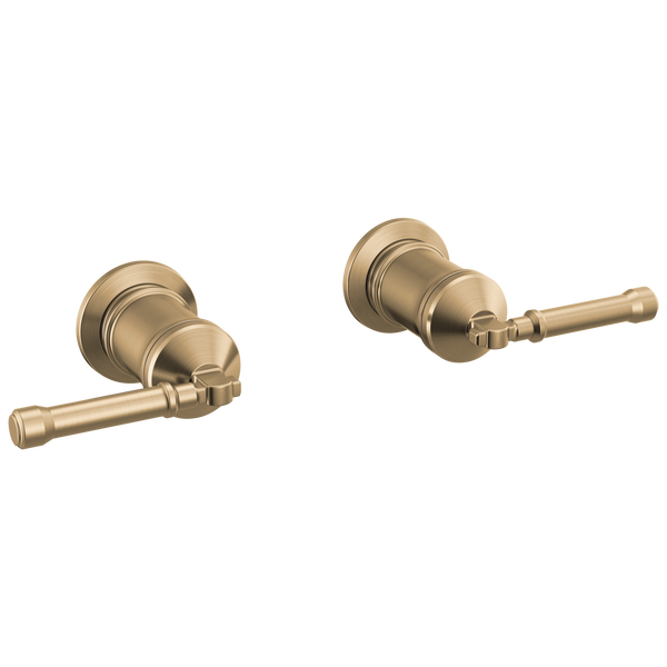 Wall Mount Tub Filler Handle Kit-Lever in Lumicoat® Champagne