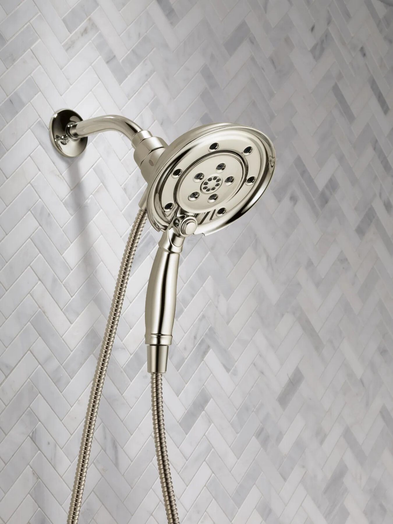 H<sub>2</sub>Okinetic&reg; In2ition&reg; 4-Setting Two-in-One Shower