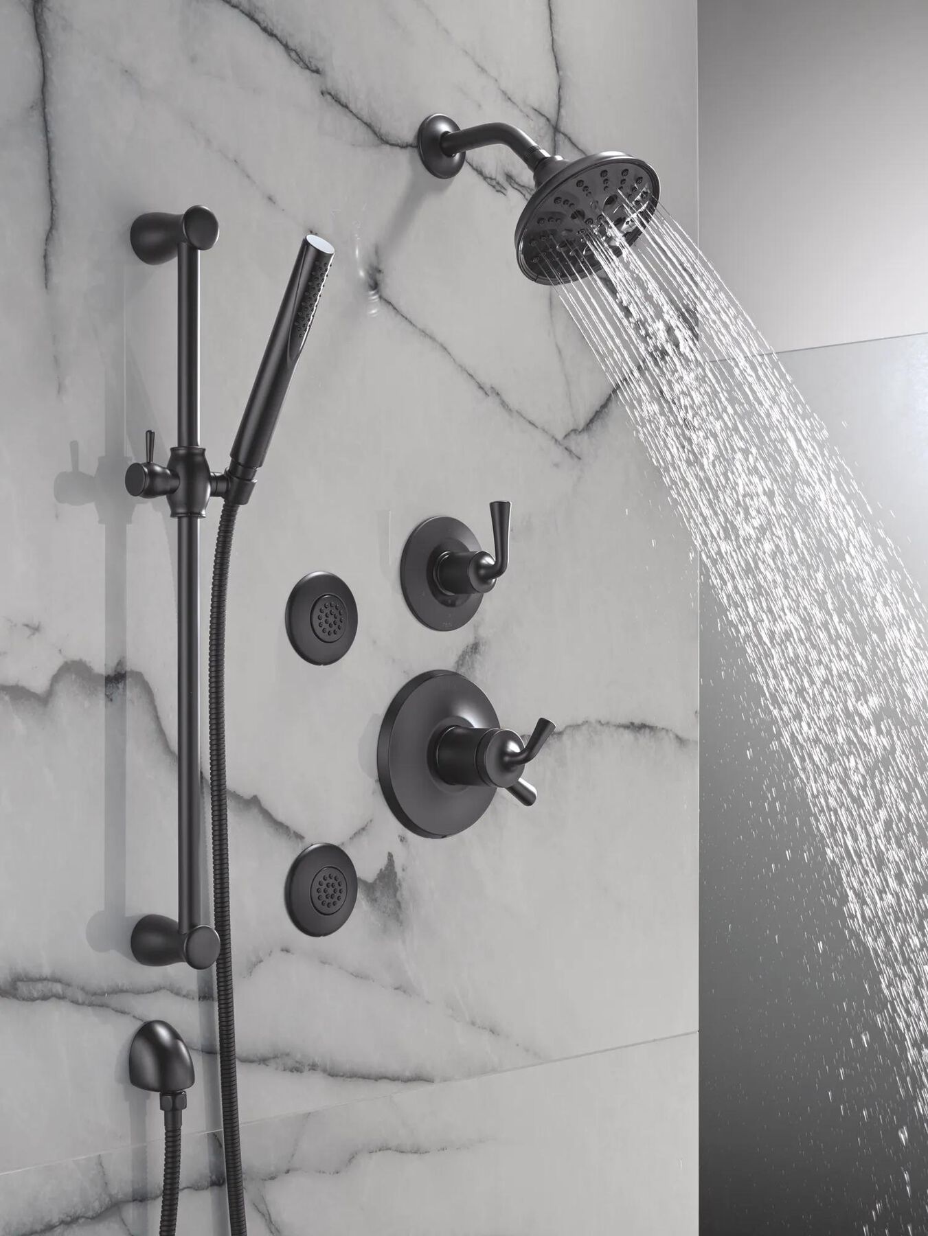 Premium Single-Setting Slide Bar Hand Shower