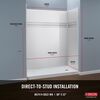 60'' x 74" x 32'' Shower Wall Set