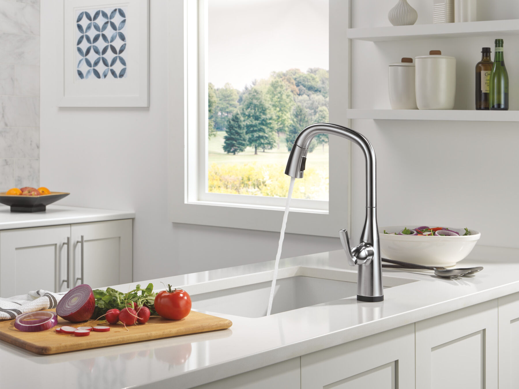 VoiceIQ&reg; Single Handle Pull-Down Faucet with Touch<sub>2</sub>O&reg; Technology