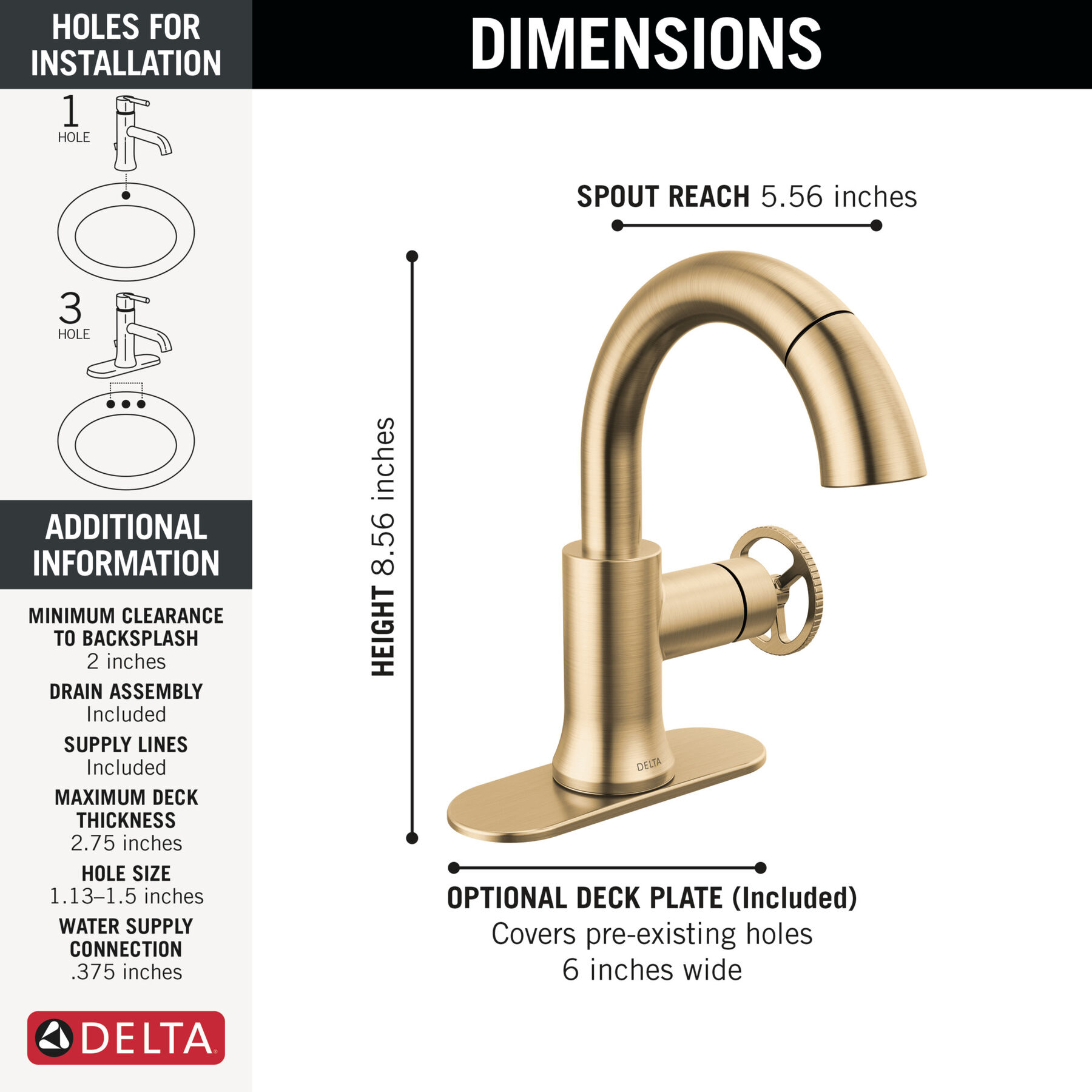 Single Handle Pull-Down Bathroom Faucet