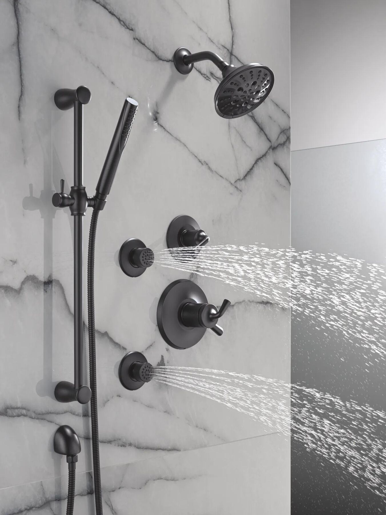 Premium Single-Setting Slide Bar Hand Shower