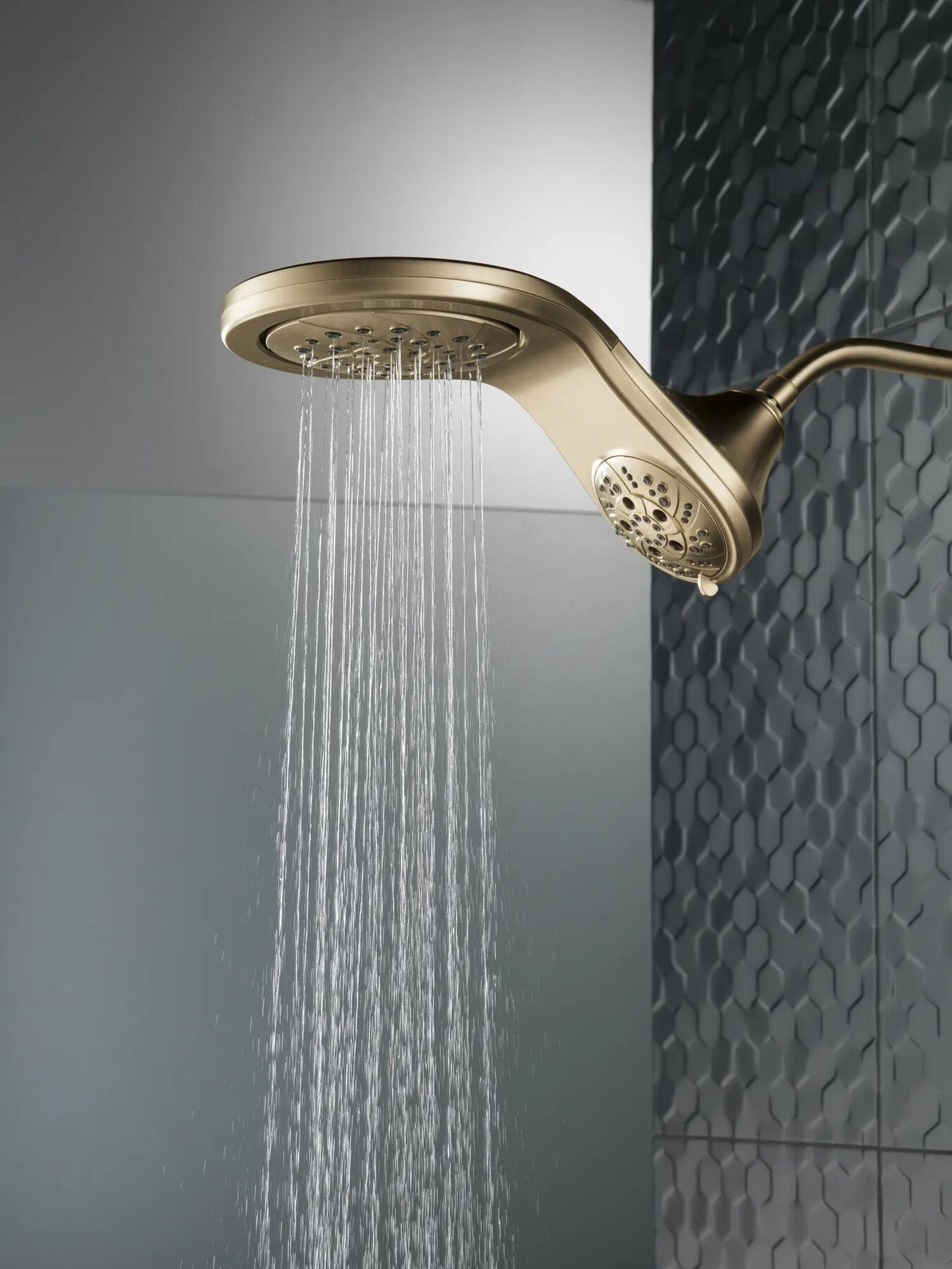 HydroRain&reg; H<sub>2</sub>Okinetic&reg; 5-Setting Two-in-One Shower Head