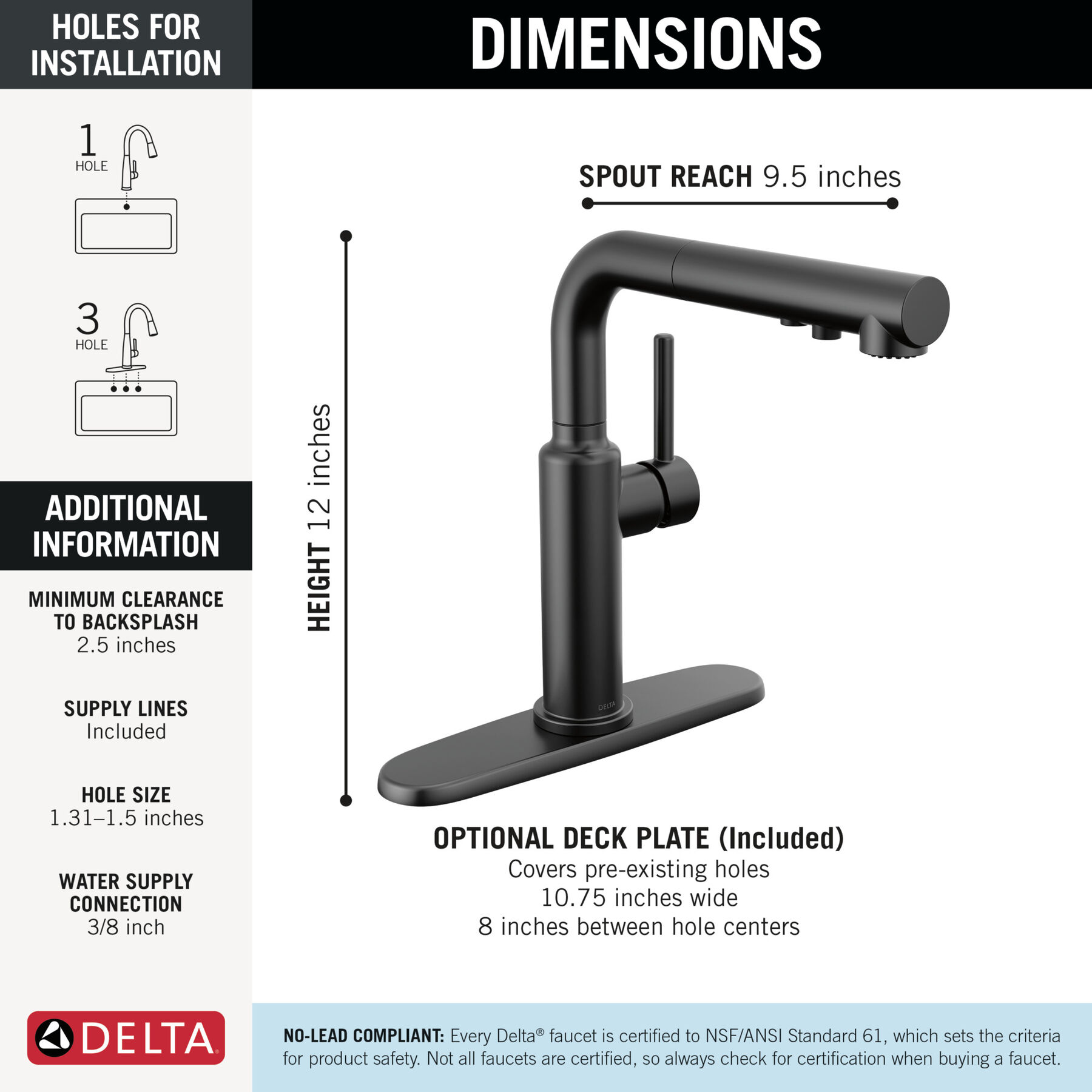 Pull-Out Kitchen Faucet (Recertified)