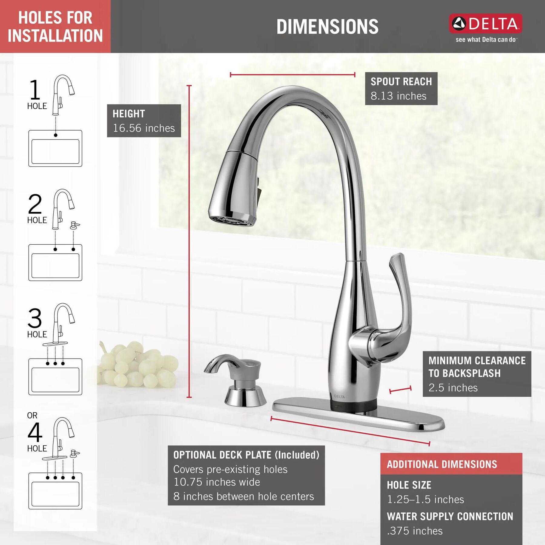 Single Handle Pull-Down Kitchen Faucet with Touch2O&reg; and ShieldSpray&reg; Technologies