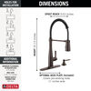 Spring Kitchen Single Handle with Soap Dispenser Bundle