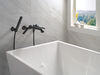 Two Handle Wall Mount Tub Filler Trim with Hand Shower