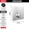Angular Modern Push-Button Shower