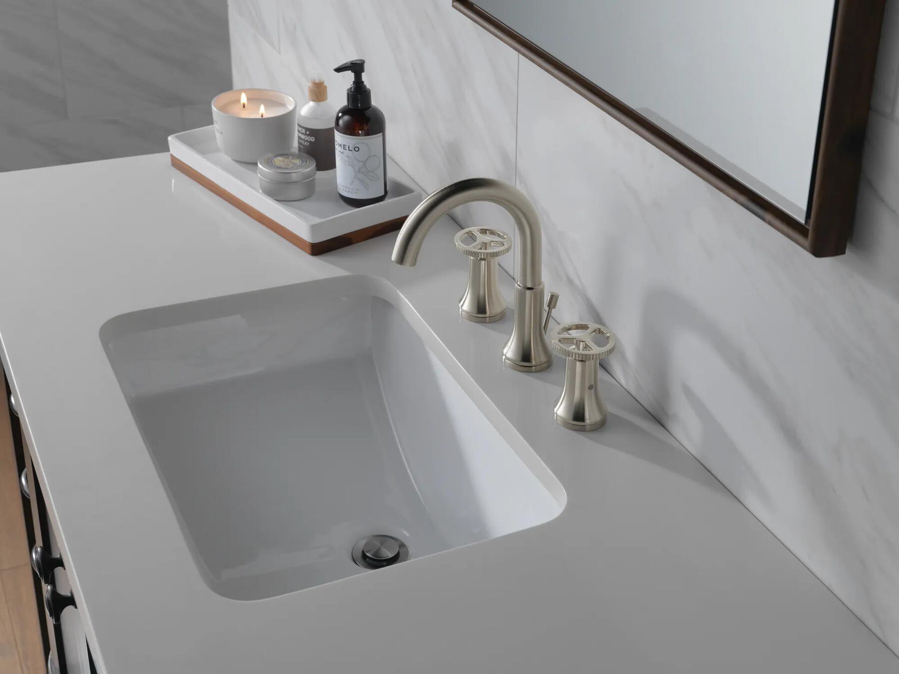 Two Handle Widespread Bathroom Faucet