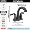Two Handle Centerset Pull-Down Bathroom Faucet (Recertified)