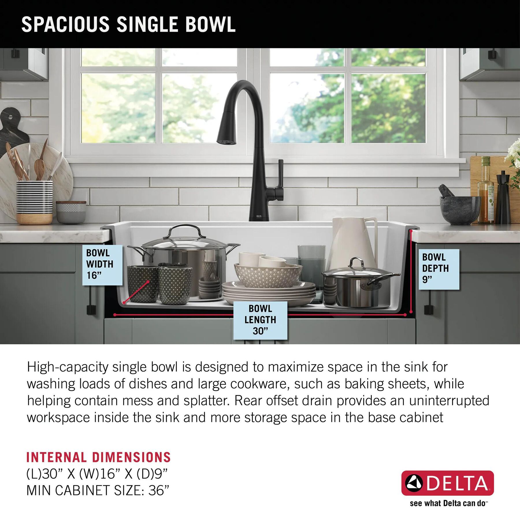 33&rdquo;&nbsp;Granite Composite&nbsp;Workstation Kitchen Sink&nbsp;Drop-In&nbsp;Top Mount Single Bowl with&nbsp;WorkFlow&trade; Ledge and Accessories