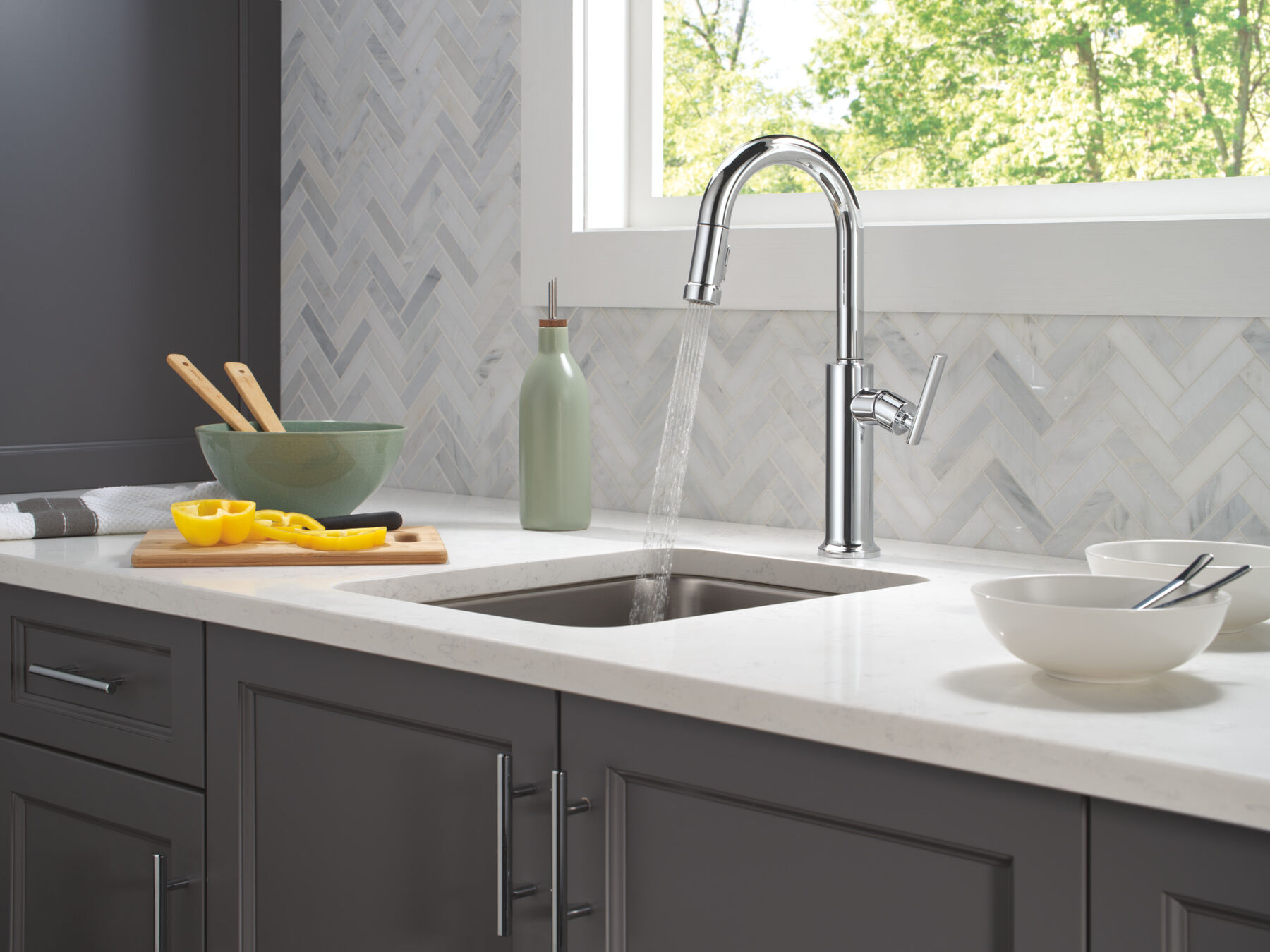 Single Handle Pull-Down Bar / Prep Faucet