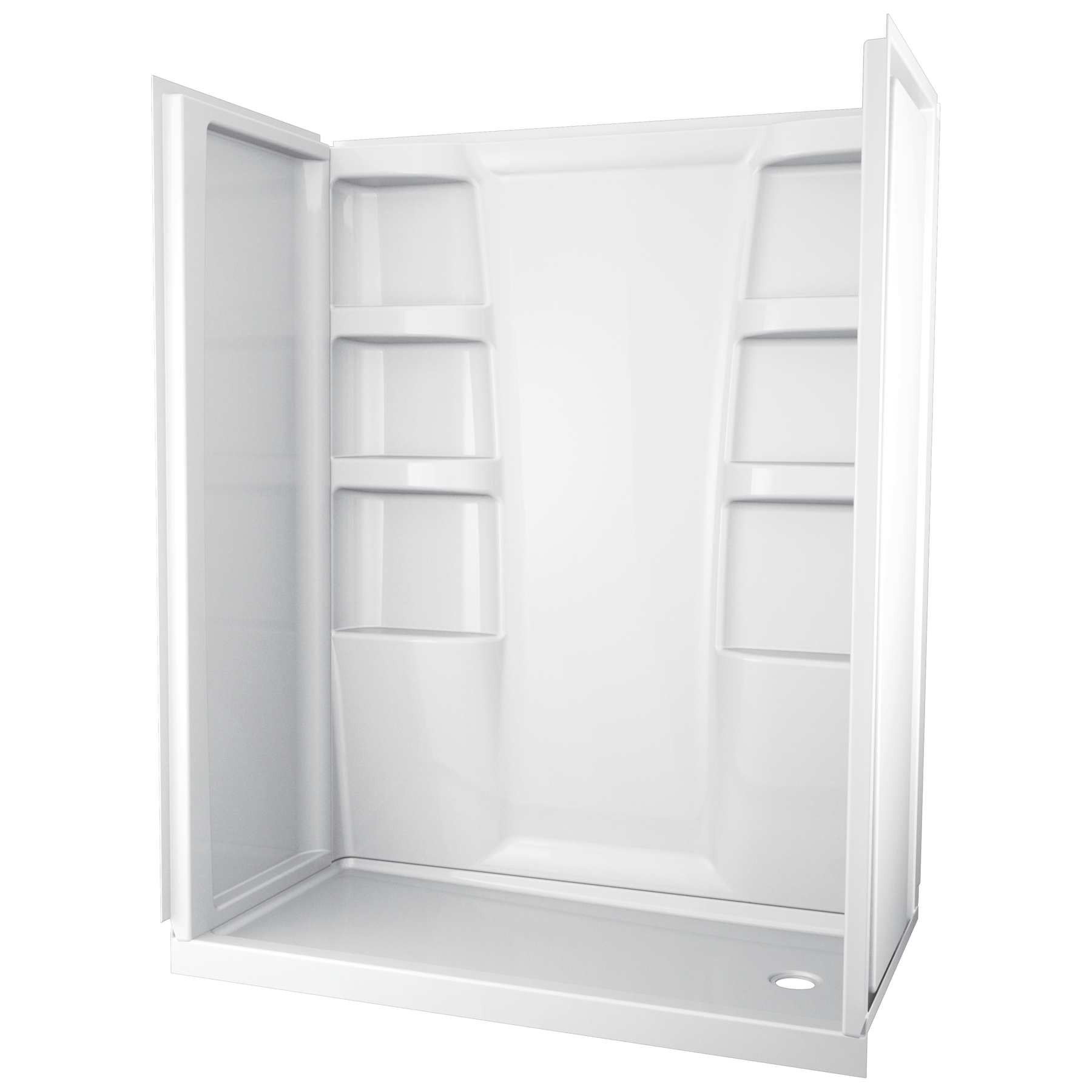 ProCrylic 60 in. x 30 in. Shower Base Right Drain