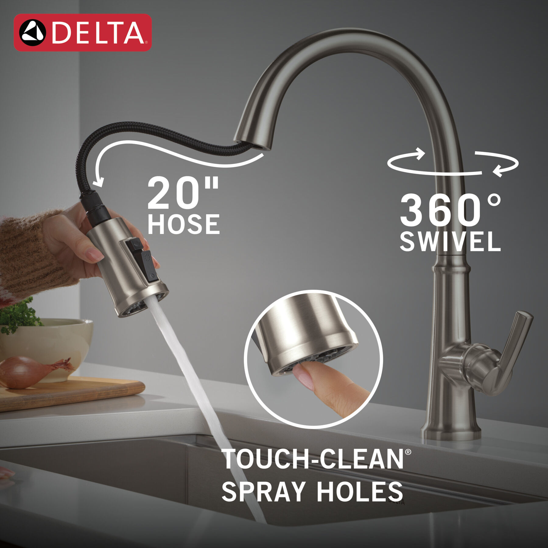 Single Handle Kitchen Pull-Down