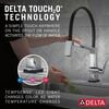 Single Handle Exposed Hose Kitchen Faucet with Touch<sub>2</sub>O Technology