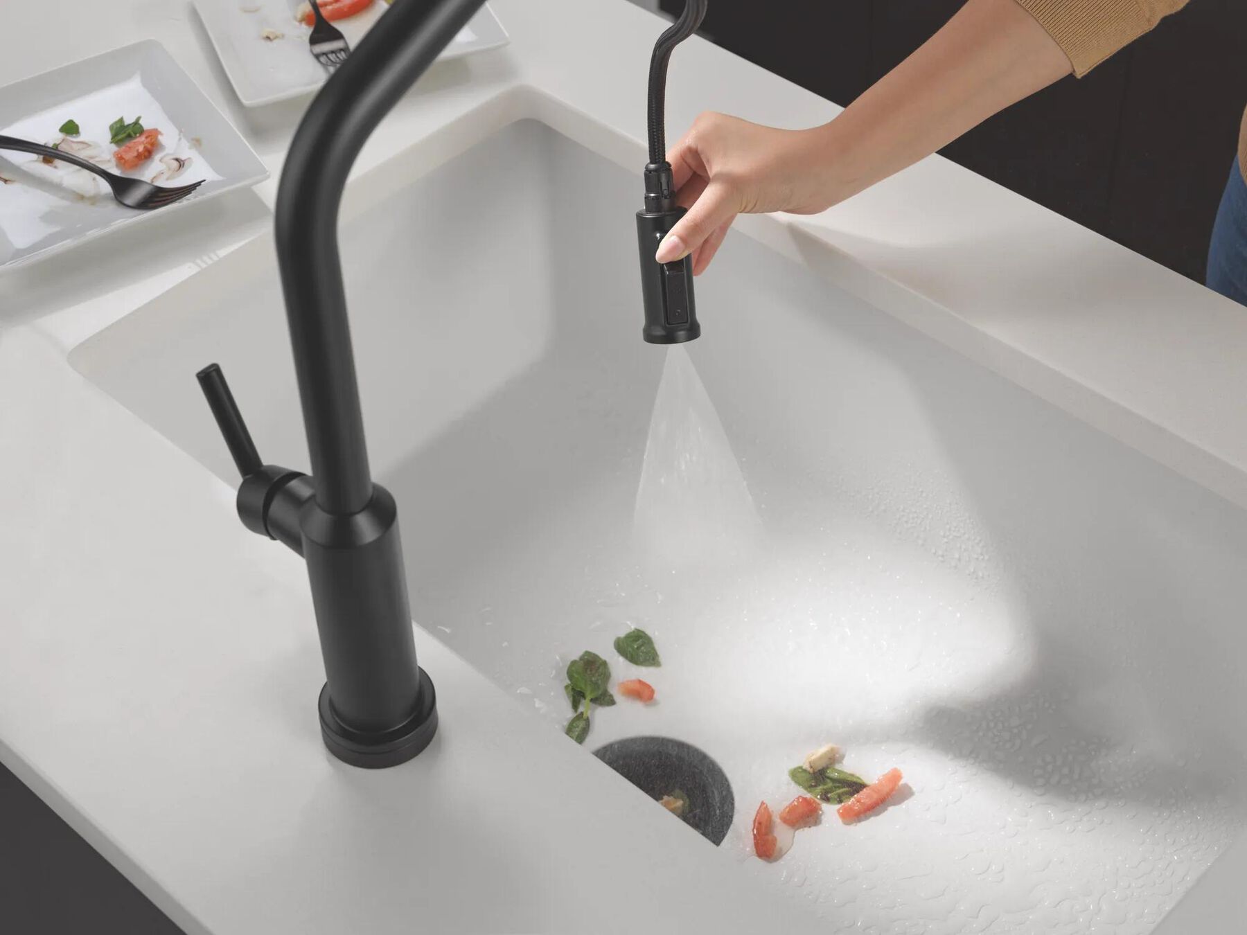 Touch2O&reg; Technology Kitchen Faucet with Touchless Technology
