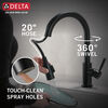 Single Handle Pull-Down Kitchen Faucet with Soap Dispenser (Recertified)