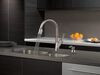 Single Handle Pull-Down Kitchen Faucet with Soap Dispenser
