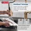 Single Handle Pull-Down Kitchen Faucet with Soap Dispenser and ShieldSpray&reg; Technology