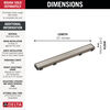 24" Reversible Linear Shower Drain Trim