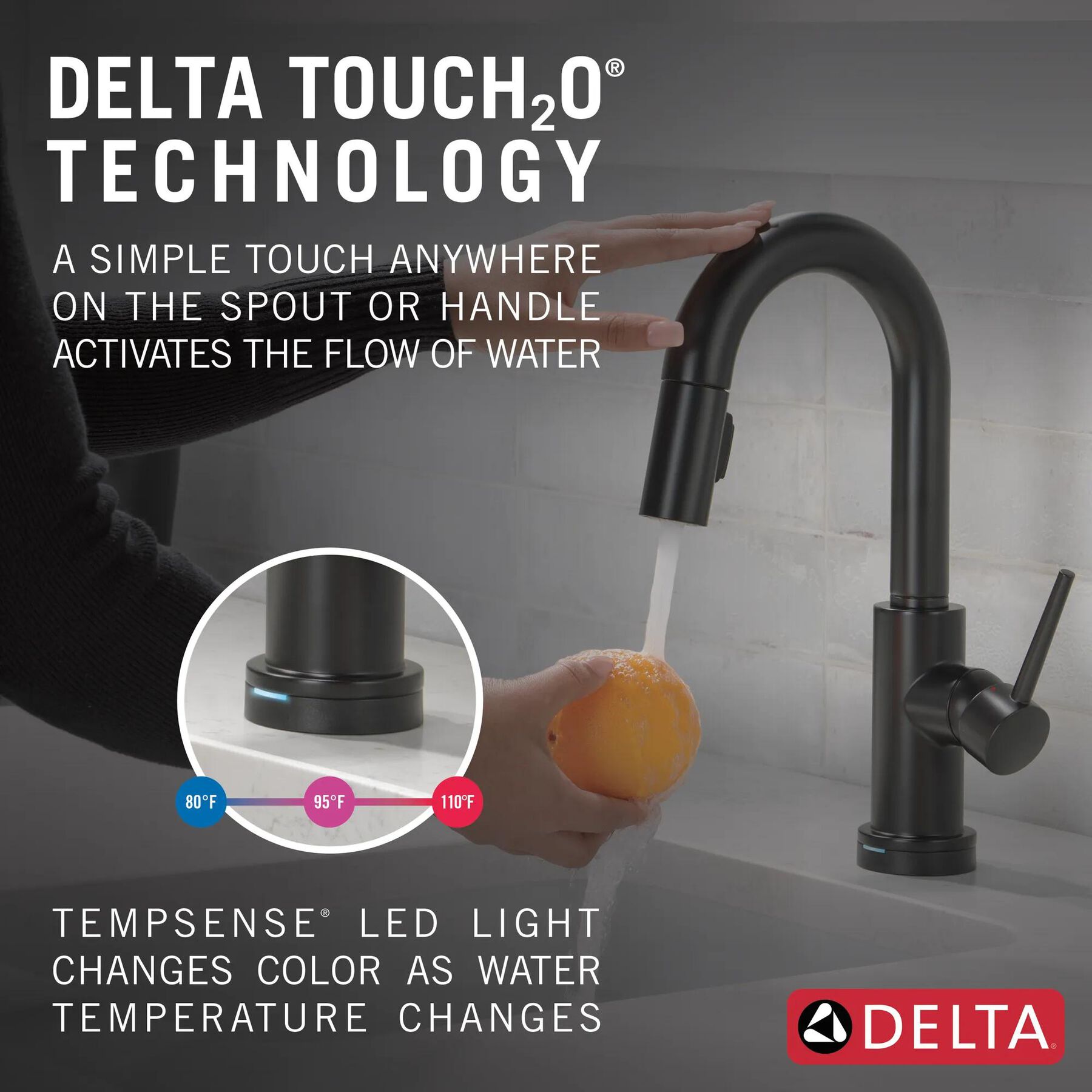 Single Handle Pull-Down Bar / Prep Faucet with Touch<sub>2</sub>O&reg; Technology