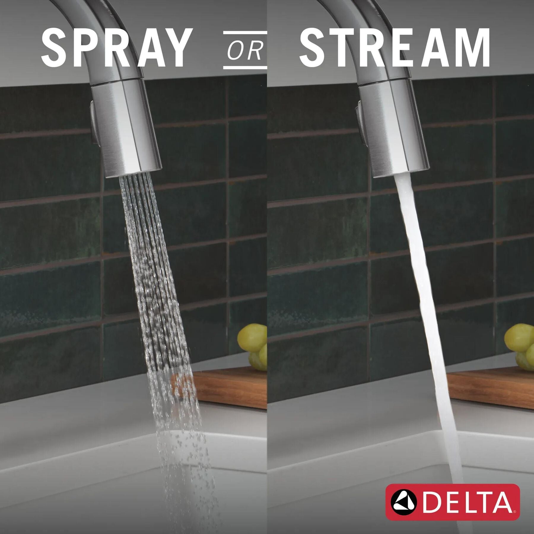 Touch<sub>2</sub>O&reg; Technology Kitchen Faucet with Touchless Technology