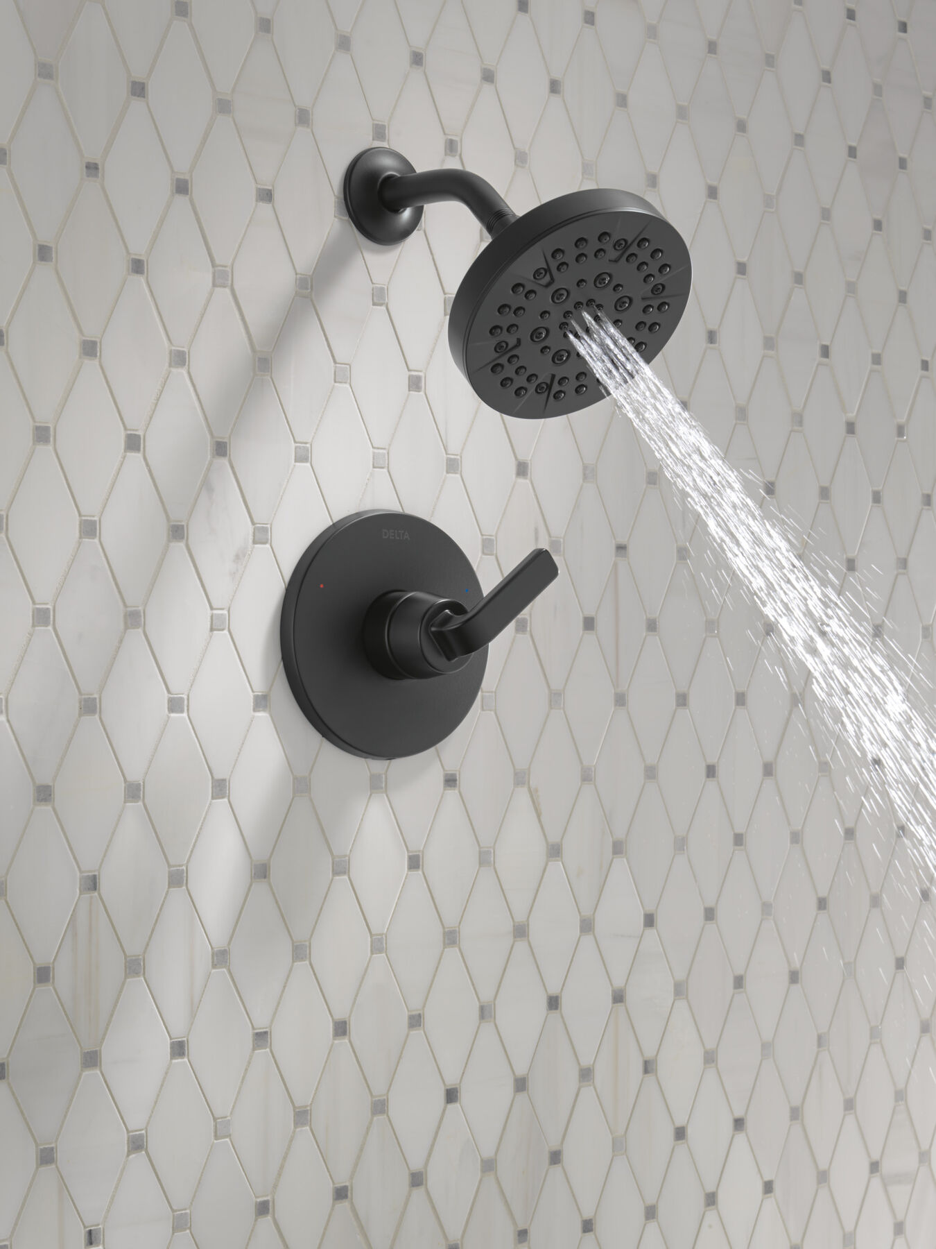 Widespread Lavatory Faucet with 14 Series Shower Trim and Bathroom Accessories Bundle